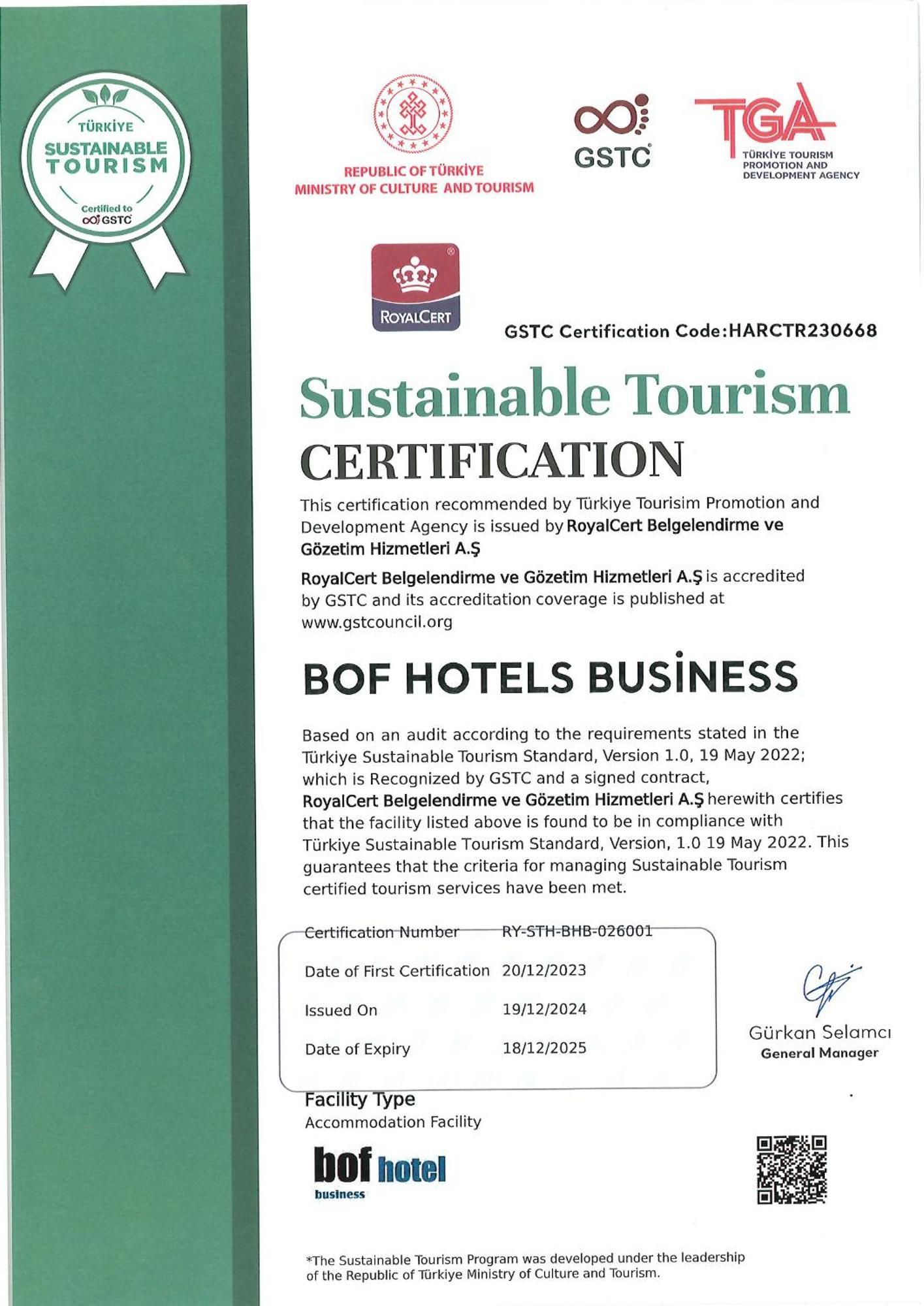 Bof Hotels Business Стамбул Экстерьер фото